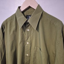 'Ciro Citterio' Green Men's Shirt Size- 16 collar -Large 