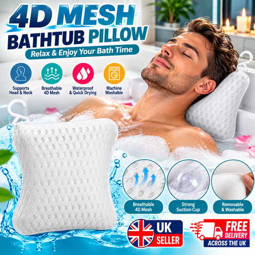 Mesh bathtub pillow - mesh, bath