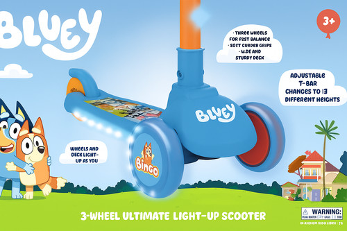 Bluey wheel light - light-up, scooter