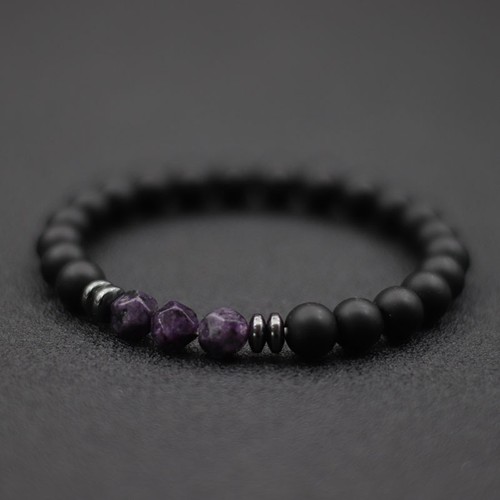 Men black onyx tiger eye - black,