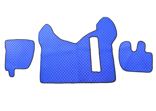 Blue floor mats - mats, eco-leather