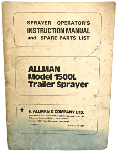 Allman model 1500l - allman,