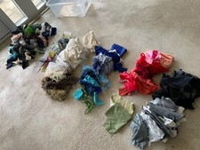 Fabric Scraps Harumika Dolls Clothes Applique Card Fabric & Trimmings Bundle