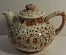 Vintage Fosters Honeycomb Blonde Pottery Teapot
