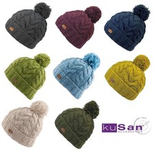 Kusan Bobble Hat - Cable Knit