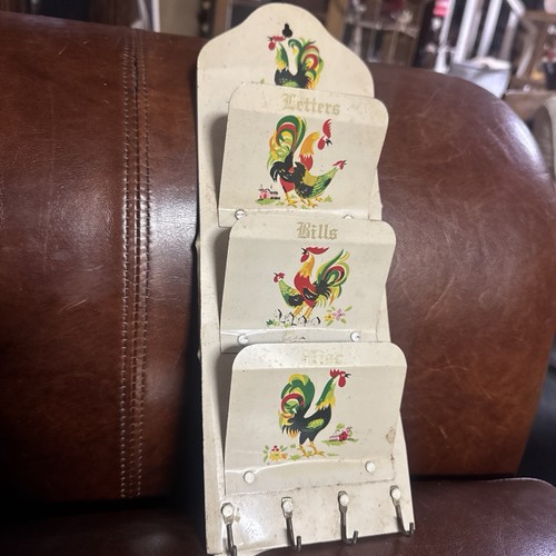 Vintage tin rooster - tin,