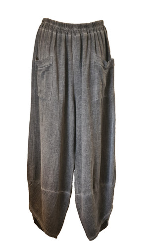 Italian washed linen trousers - italian,