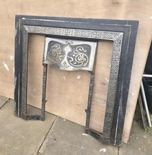 Vintage  Cast Iron Fireplace