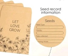 20 Small Kraft Seed Envelopes