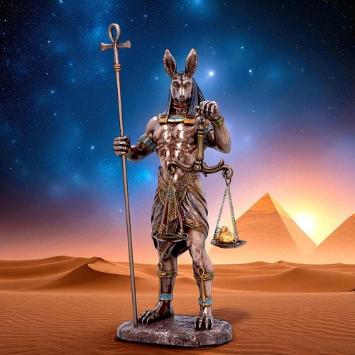 Egyptian anubis figurine - egyptian,