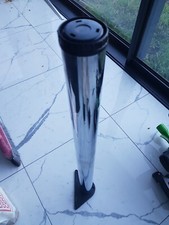 Adjustable Chrome Breakfast Bar Worktop Support Table Leg 60mm Diameter - 870mm