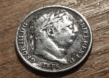 GEORGE III SILVER SIXPENCE 1816
