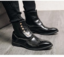 2025 Mens Dress Leather Dealer Comfy Classic Chelsea Boots Elegant Formal Shoes