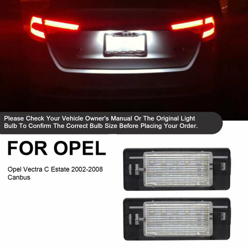 Led license plate lighting for