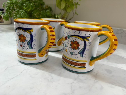 Deruta italian majolica mug - deruta,