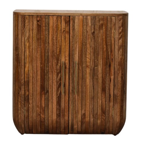 Fluted curve chest drawers - fluted,