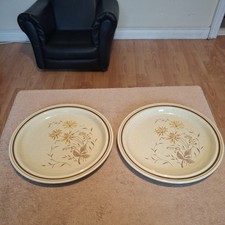 Two Royal Doulton Lambethware Sandsprite Dinner Plates VGC