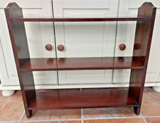 Vintage mahogany wall shelves