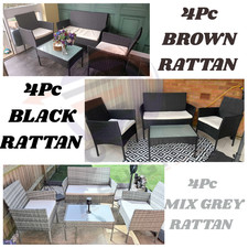 4-Piece Garden Sofa Set, Table