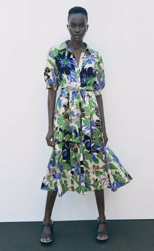 Bnwt zara blue green - blue,