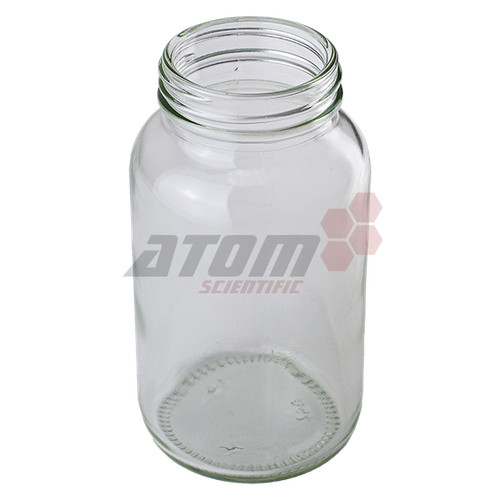 Powder bottle clear - powder, wide