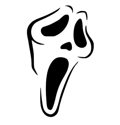 Scream face die cut - scream,