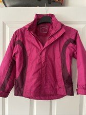 Girls Mountain Life Jacket Raincoat Waterproof Age 5-6 Years Pink