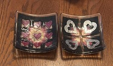 2 Frank Neikes Art Glass Fused