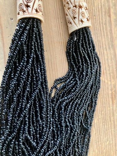 Necklace tribal carved bovine - necklace,