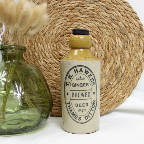 Antique stoneware ginger beer - antique,