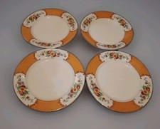4 X Allertons Vintage Old English Floral Pattern Luncheon plates 23cm Warings