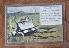 Postcard Motoritis Charles Crombie Exeter Devereaux  1907 Perrier Water series