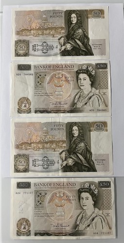 Old note 1980s - £50,