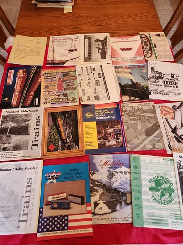 Vintage train catalogs and - vintage,