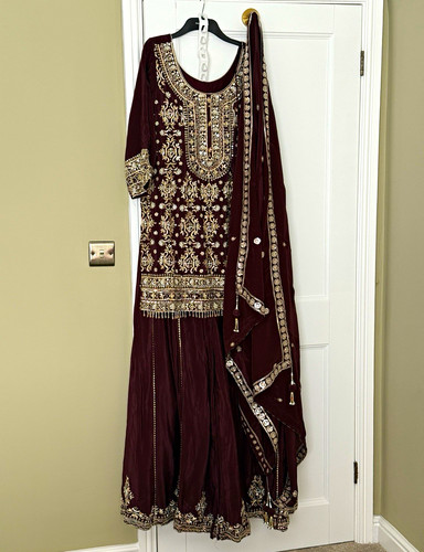 Women sharara 42 purple - sharara, 40/42
