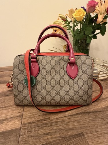 Gucci boston tan pink orange - boston,