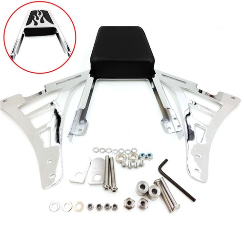 Chrome flame backrest sissy - backrest,