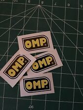 4x OMP 5cm Decal Sticker Vinyl