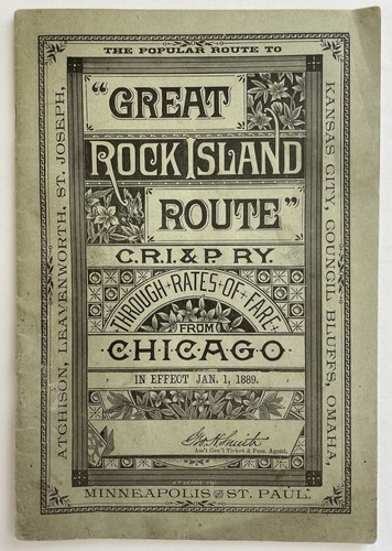 Rock island route railroad - island,