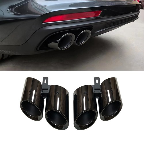 2pcs black exhaust - 2pcs, tail