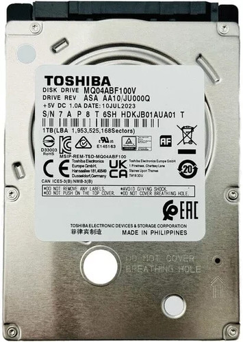 Toshiba 1tb 5400rpm 128mb - 1tb,