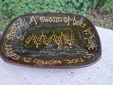 Vintage Slipware Plate, Dish