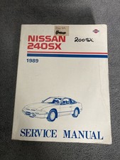 NISSAN 200SX 13 , 240sx, 180sx, ORIGINAL WORKSHOP MANUAL BOOK  RARE