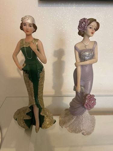Pair art deco - art, lady