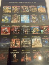 Iron Maiden Album Covers Framed Souvenir Gift Large Glass Frame