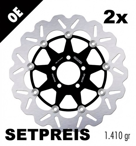 Brake disc set galfer - brake, 2x