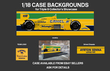 Ayrton Senna McLaren Lotus Display Background for Minichamps Triple 9 1/18 Case