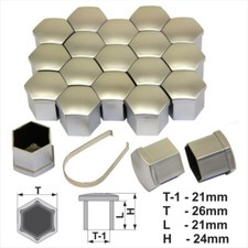 21mm Matte Silver Alloy Wheel