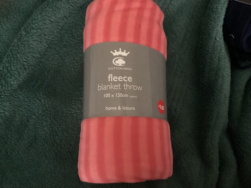 Cotton king fleece blanket - cotton,