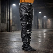 Bondage Leather Leg Binder